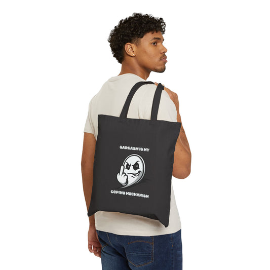 Coping Mechanism Canvas Tote Bag - Burnt Out Dumpster Edition