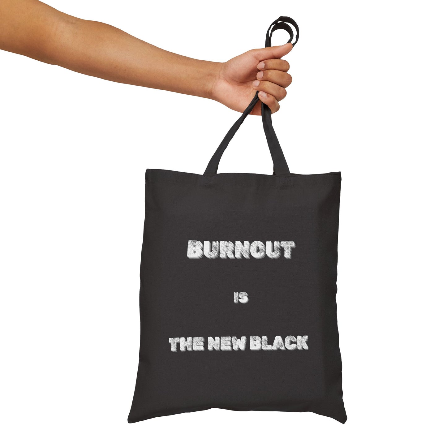 The New Black Canvas Tote Bag - Burnt Out Dumpster Edition