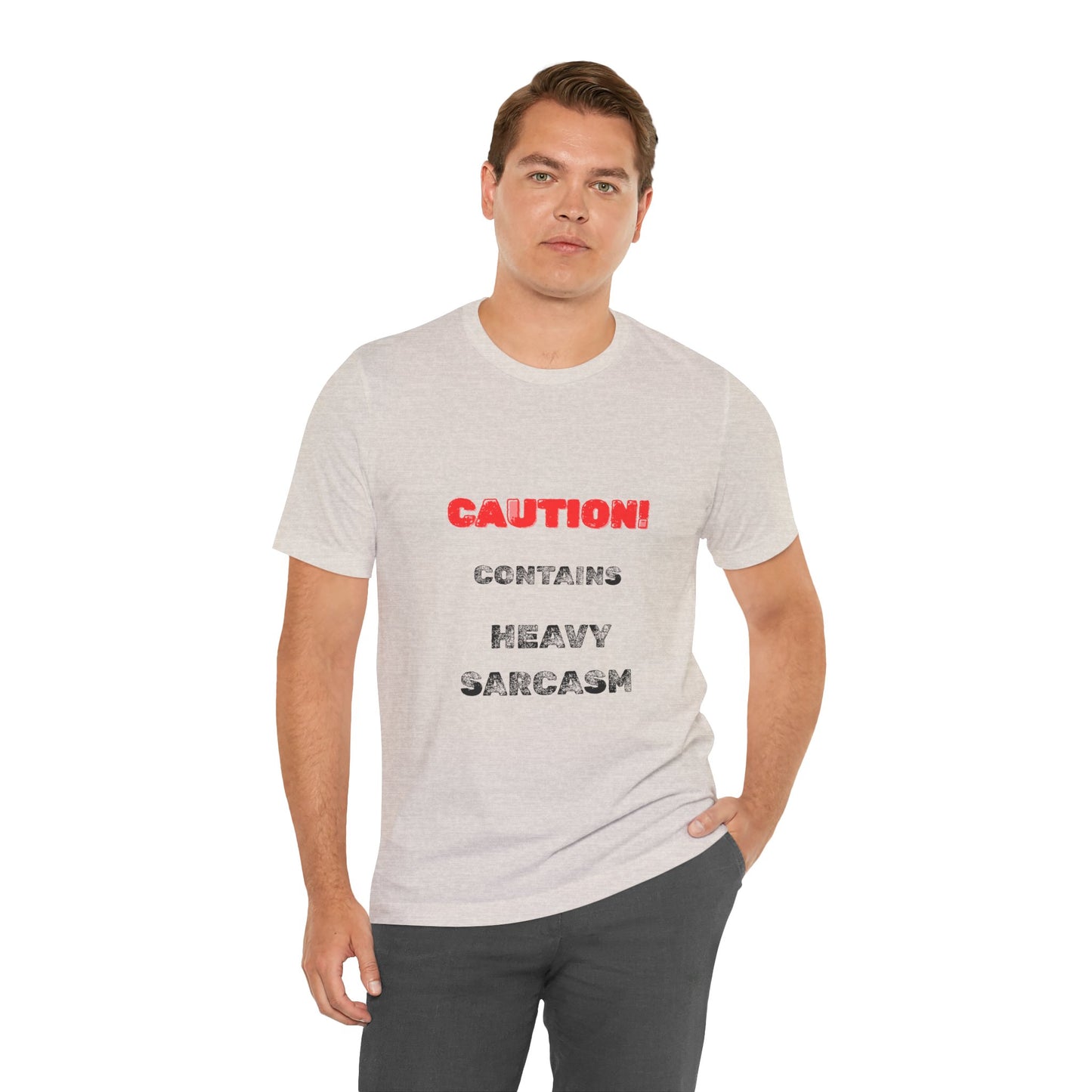 Heavy Sarcasm Warning T-Shirt - Burnt Out Dumpster Edition