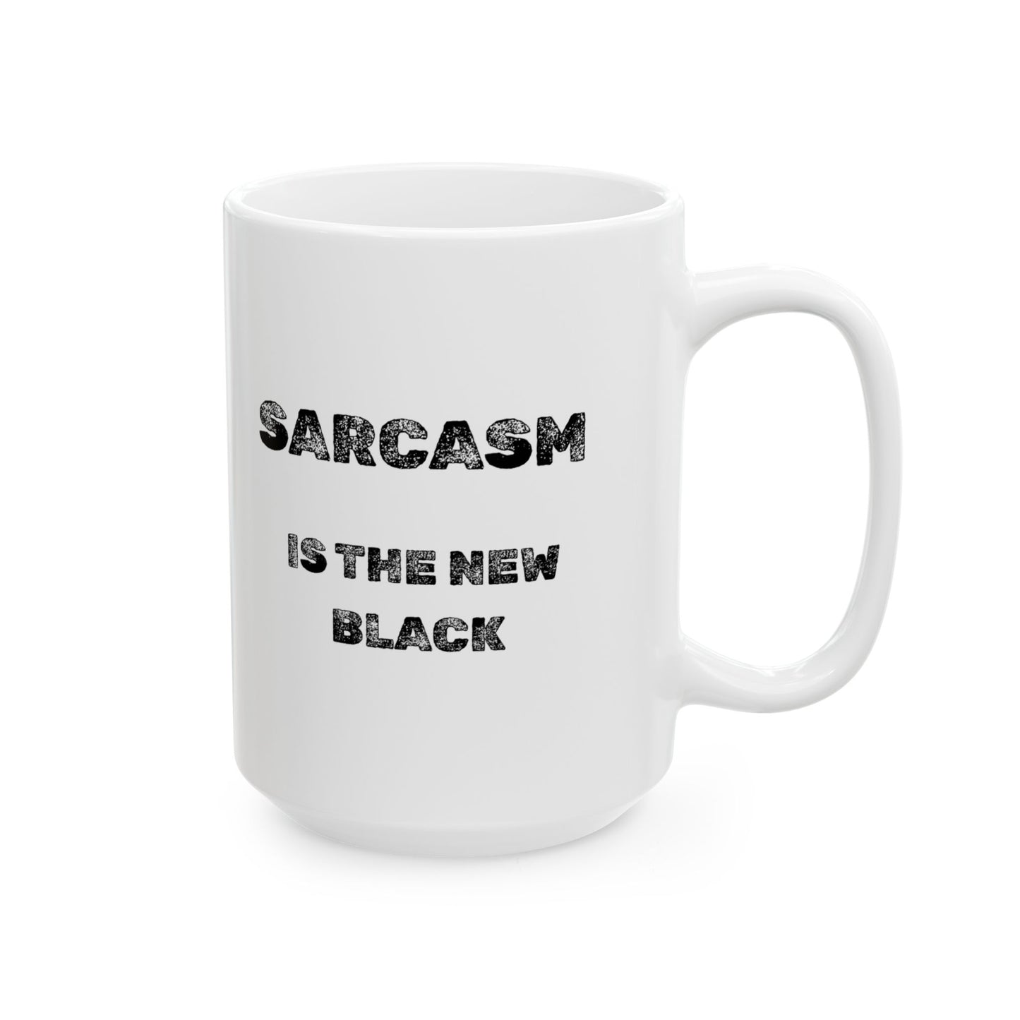 The New Black Ceramic Mug - Burnt Out Dumpster Edition