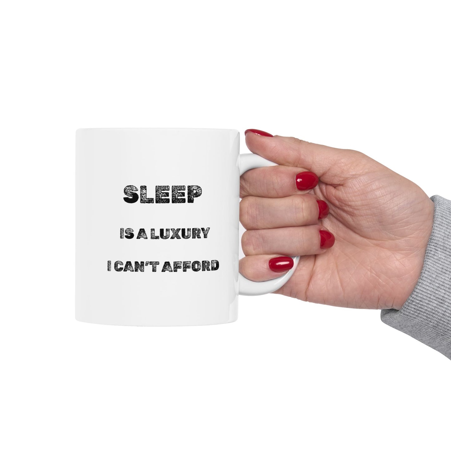 Luxury Sleep Ceramic Mug - Burnt Out Dumpster Edition