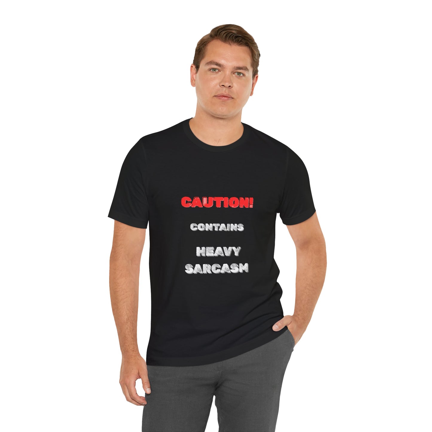 Heavy Sarcasm Warning T-Shirt - Burnt Out Dumpster Edition