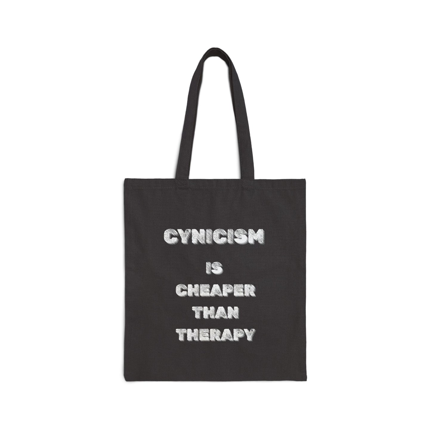 Cynicism Therapy Canvas Tote Bag - Burnt Out Dumpster