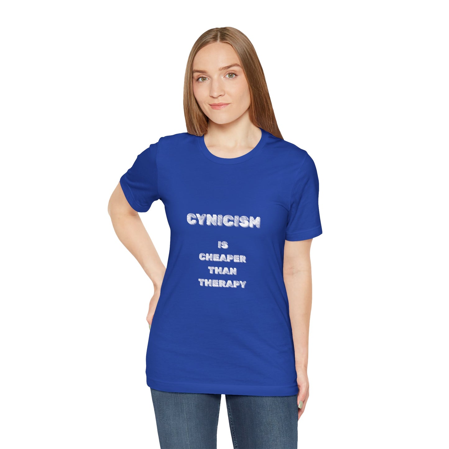 Cynicism is Cheaper Than Therapy T-Shirt - Burnt Out Dumpster Edition