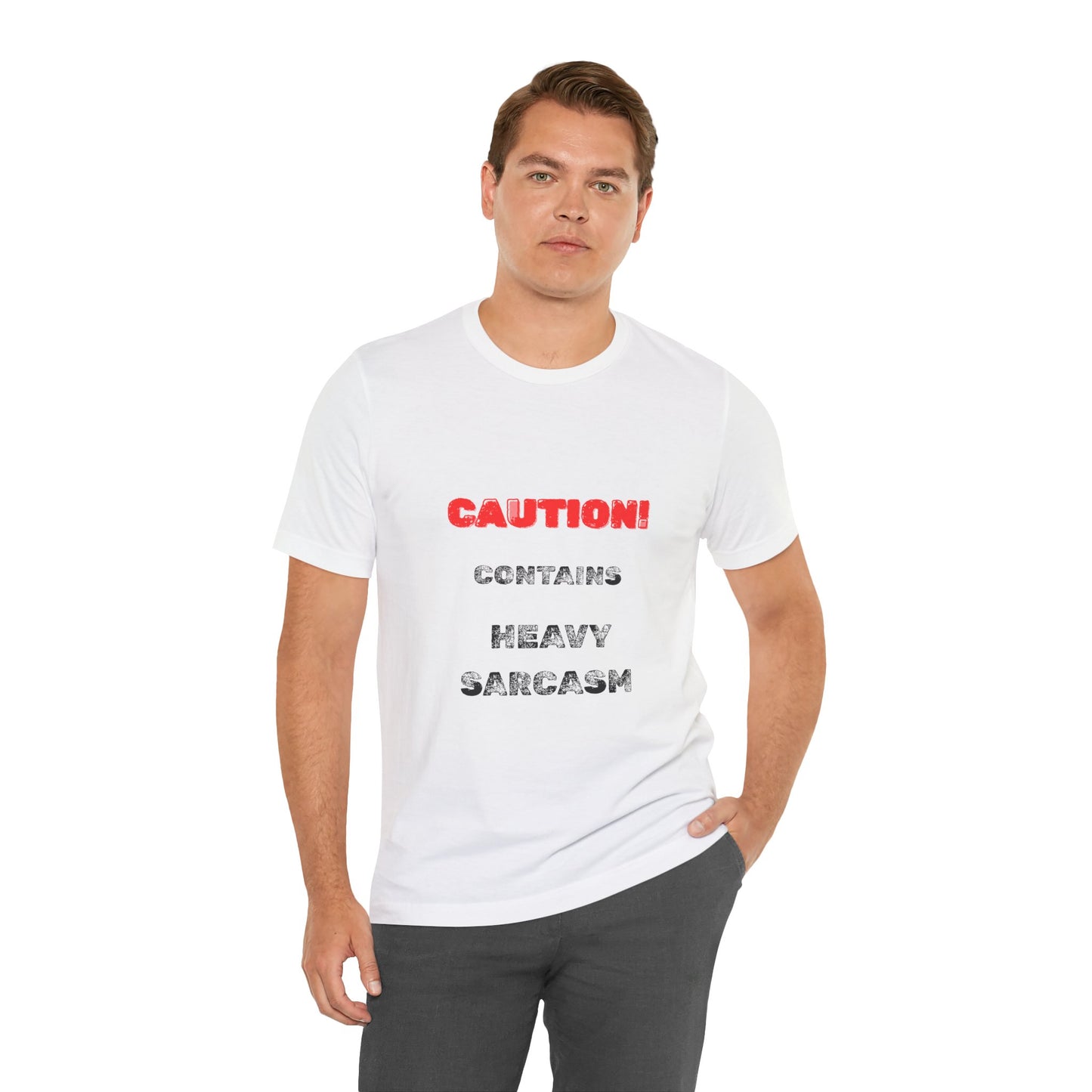 Heavy Sarcasm Warning T-Shirt - Burnt Out Dumpster Edition