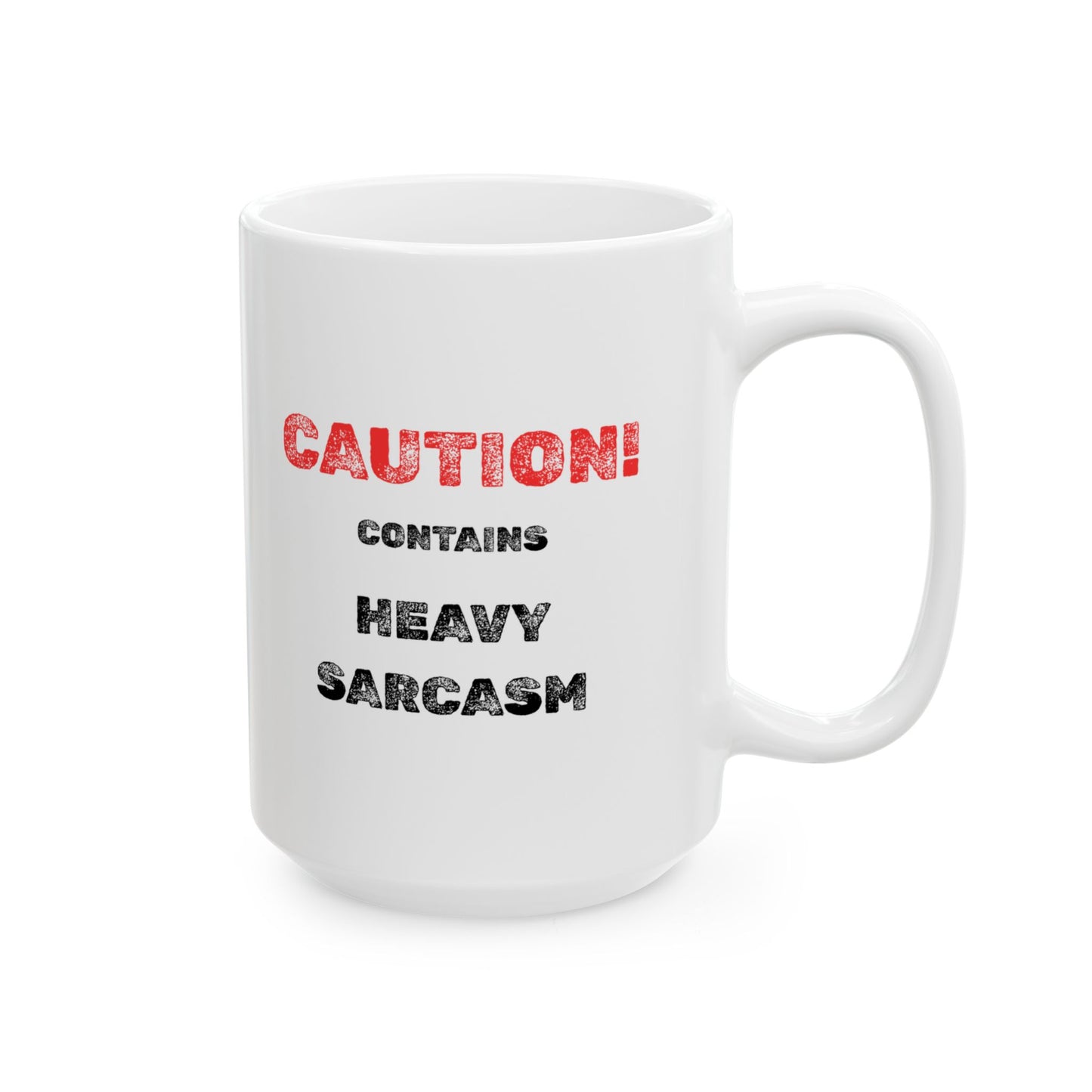 Warning Ceramic Mug - Burnt Out Dumpster Edition