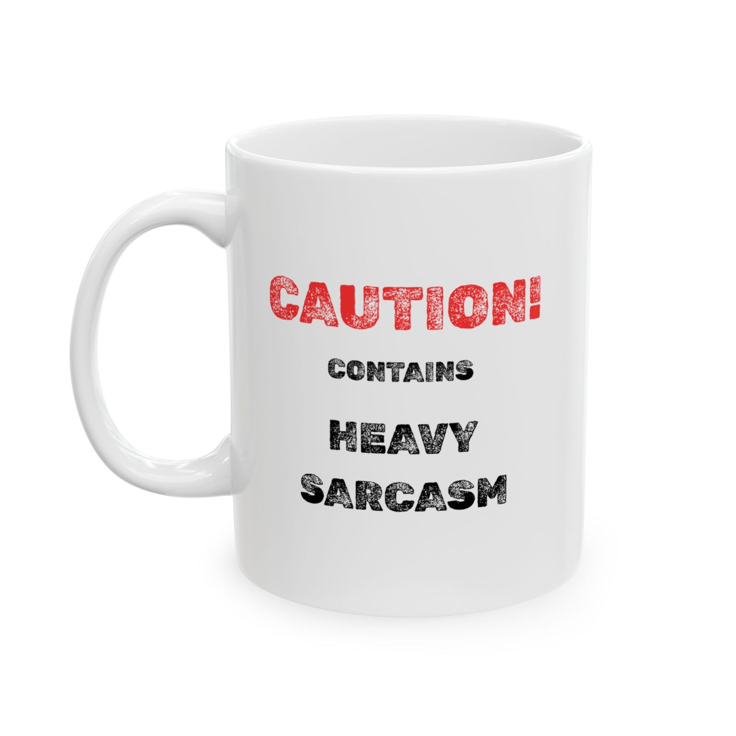 Warning Ceramic Mug - Burnt Out Dumpster Edition