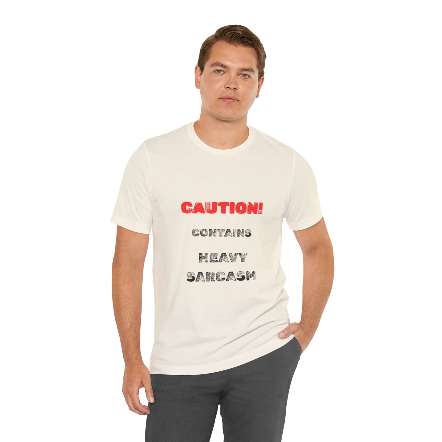 Heavy Sarcasm Warning T-Shirt - Burnt Out Dumpster Edition