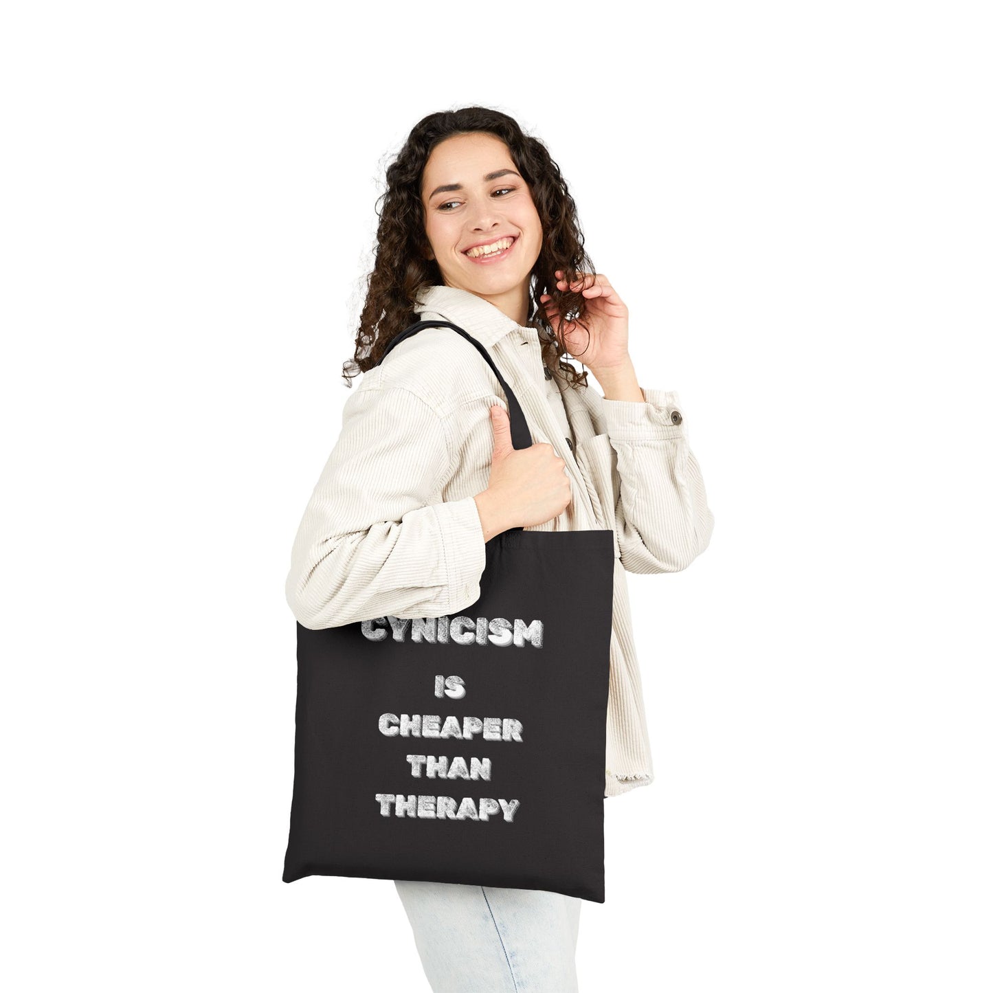 Cynicism Therapy Canvas Tote Bag - Burnt Out Dumpster