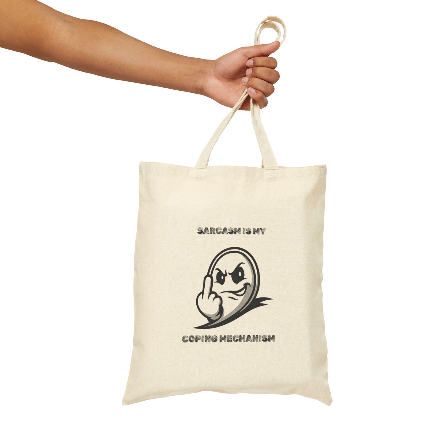 Coping Mechanism Canvas Tote Bag - Burnt Out Dumpster Edition
