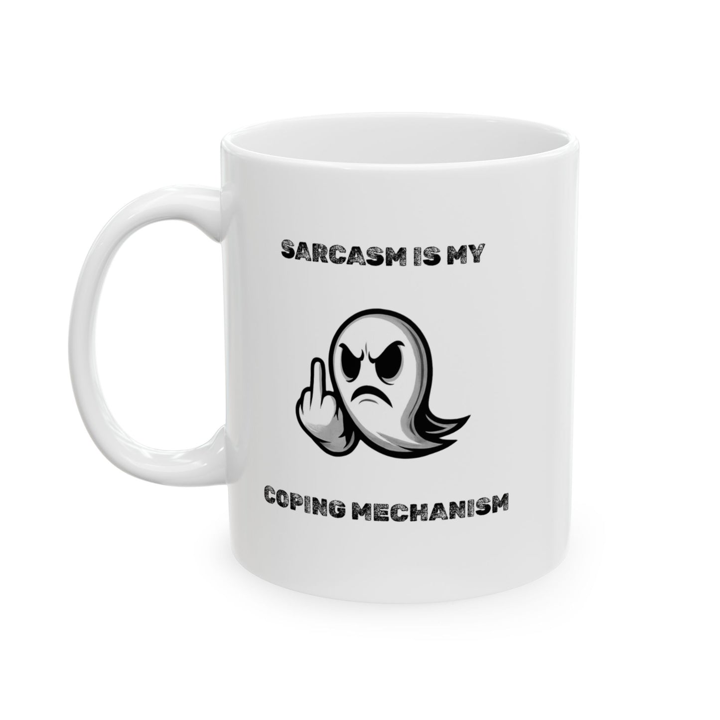 Coping Mechanism Ceramic Mug - Burnt Out Dumpster Edition