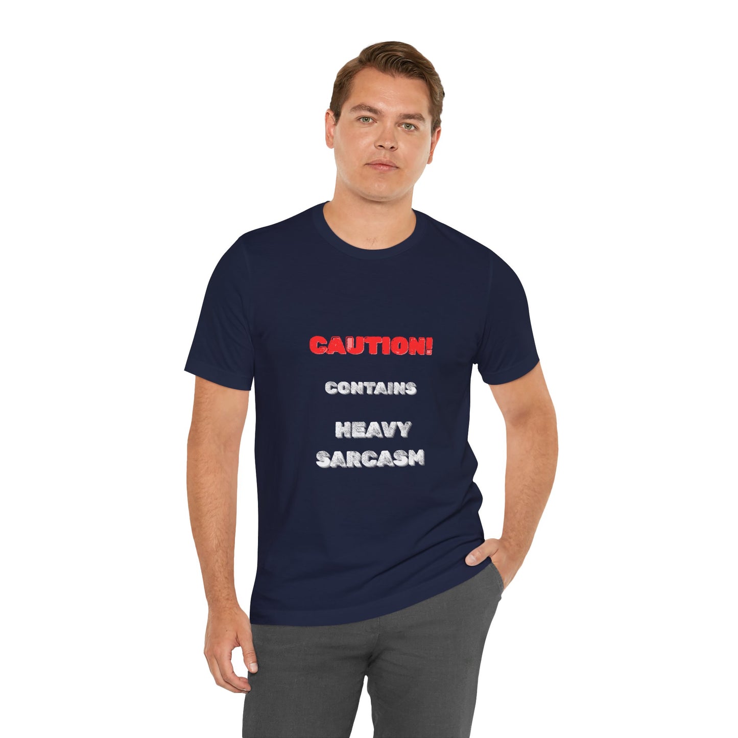 Heavy Sarcasm Warning T-Shirt - Burnt Out Dumpster Edition