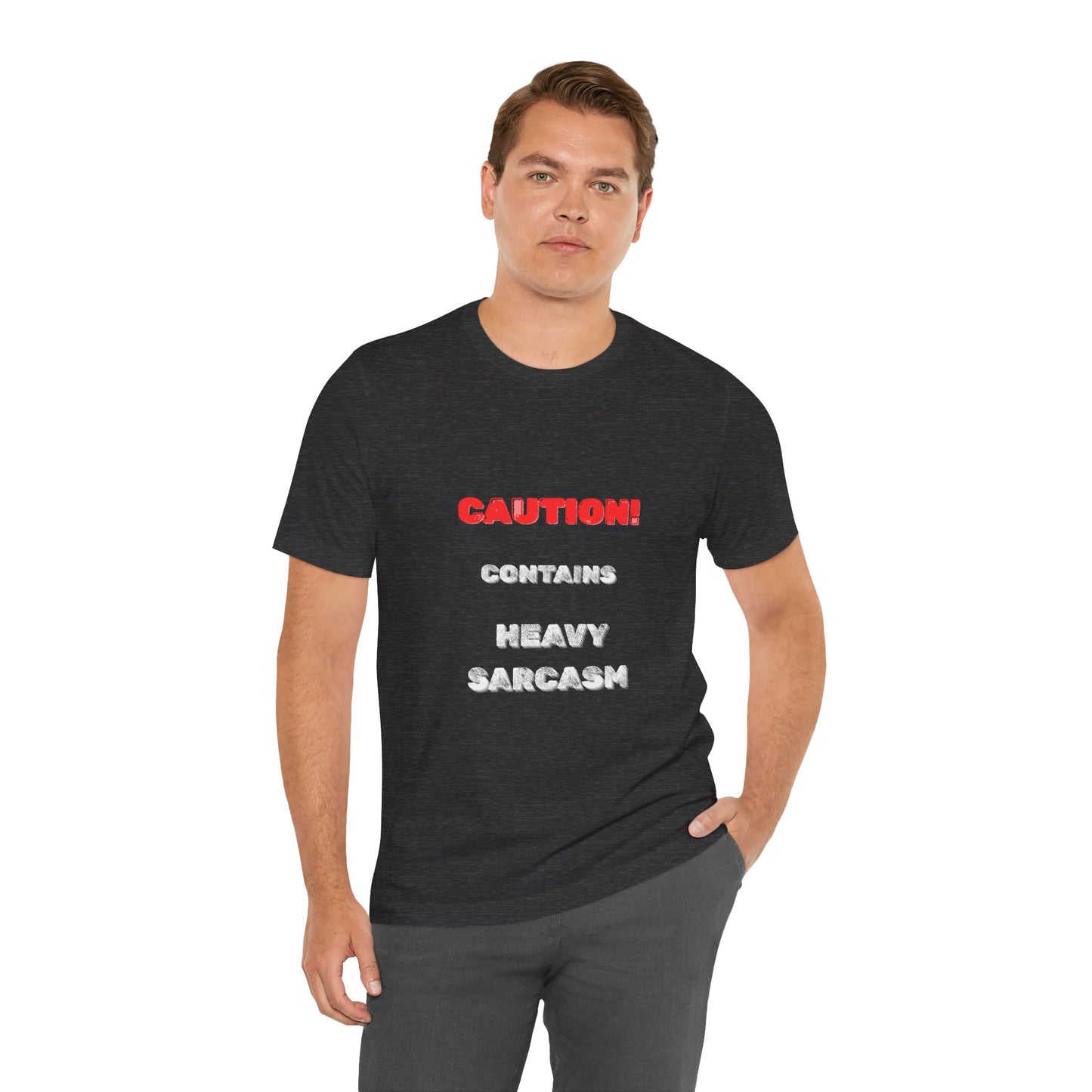 Heavy Sarcasm Warning T-Shirt - Burnt Out Dumpster Edition