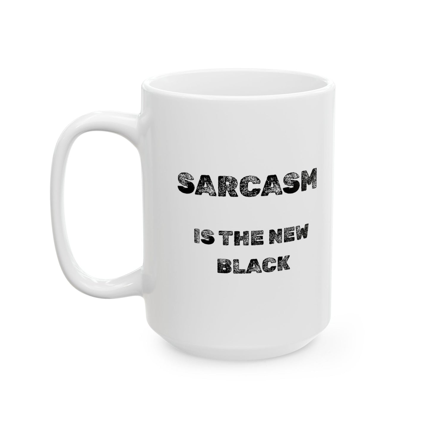 The New Black Ceramic Mug - Burnt Out Dumpster Edition