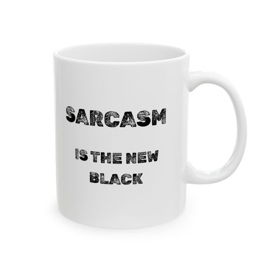 The New Black Ceramic Mug - Burnt Out Dumpster Edition
