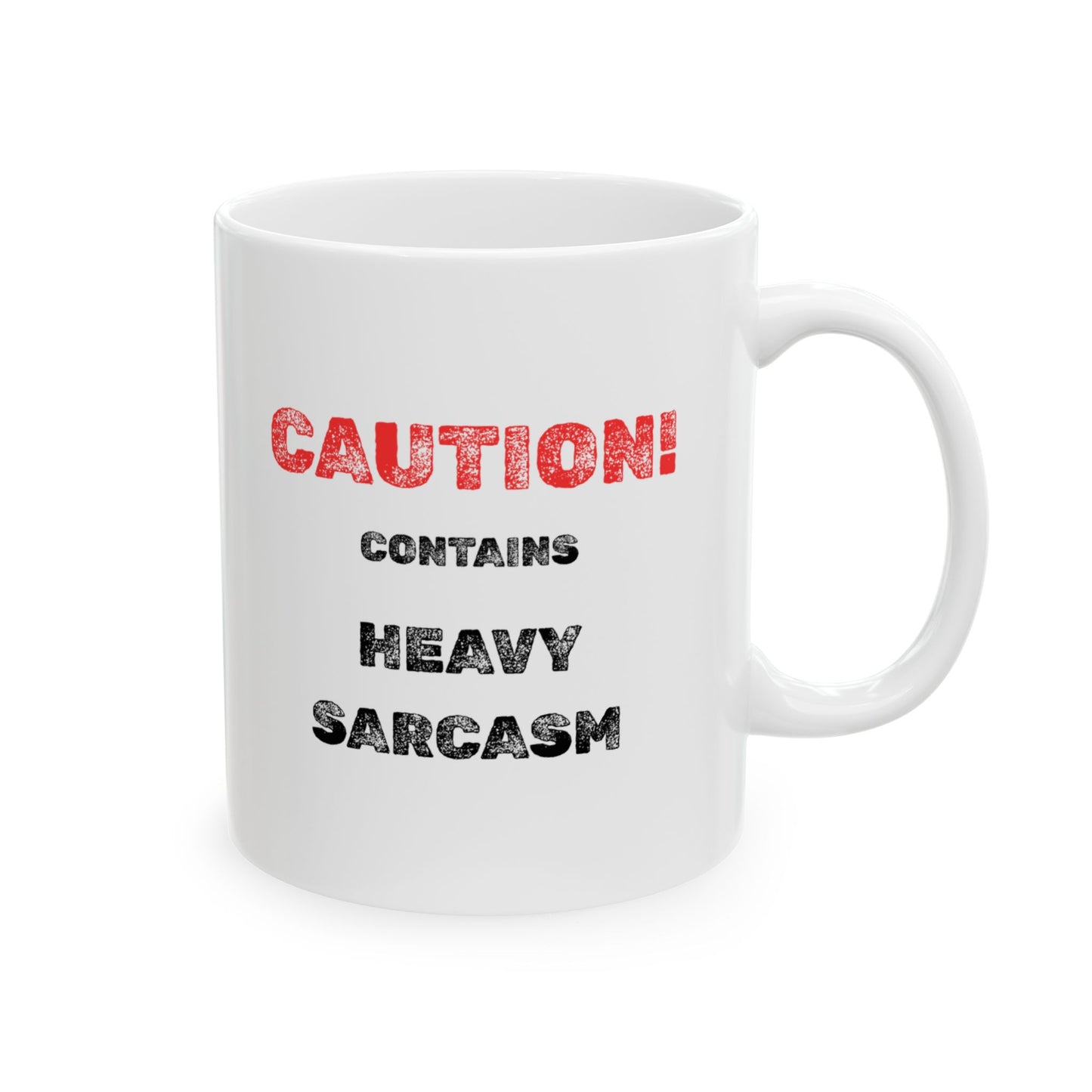 Warning Ceramic Mug - Burnt Out Dumpster Edition