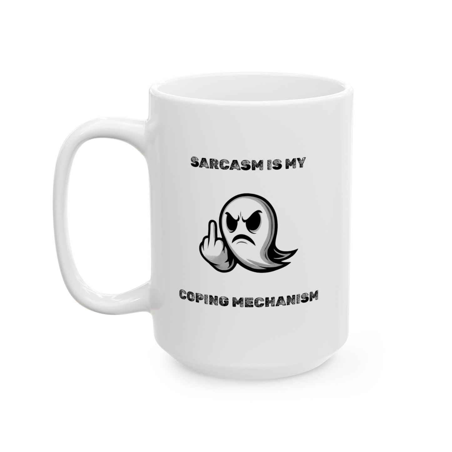 Coping Mechanism Ceramic Mug - Burnt Out Dumpster Edition