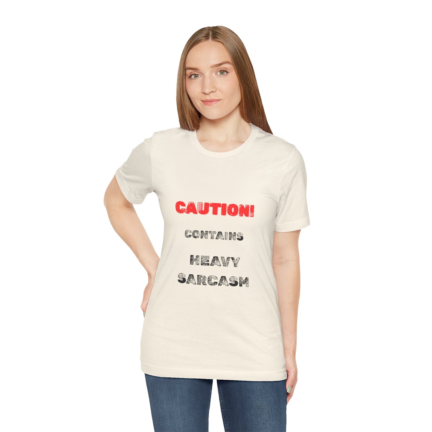 Heavy Sarcasm Warning T-Shirt - Burnt Out Dumpster Edition