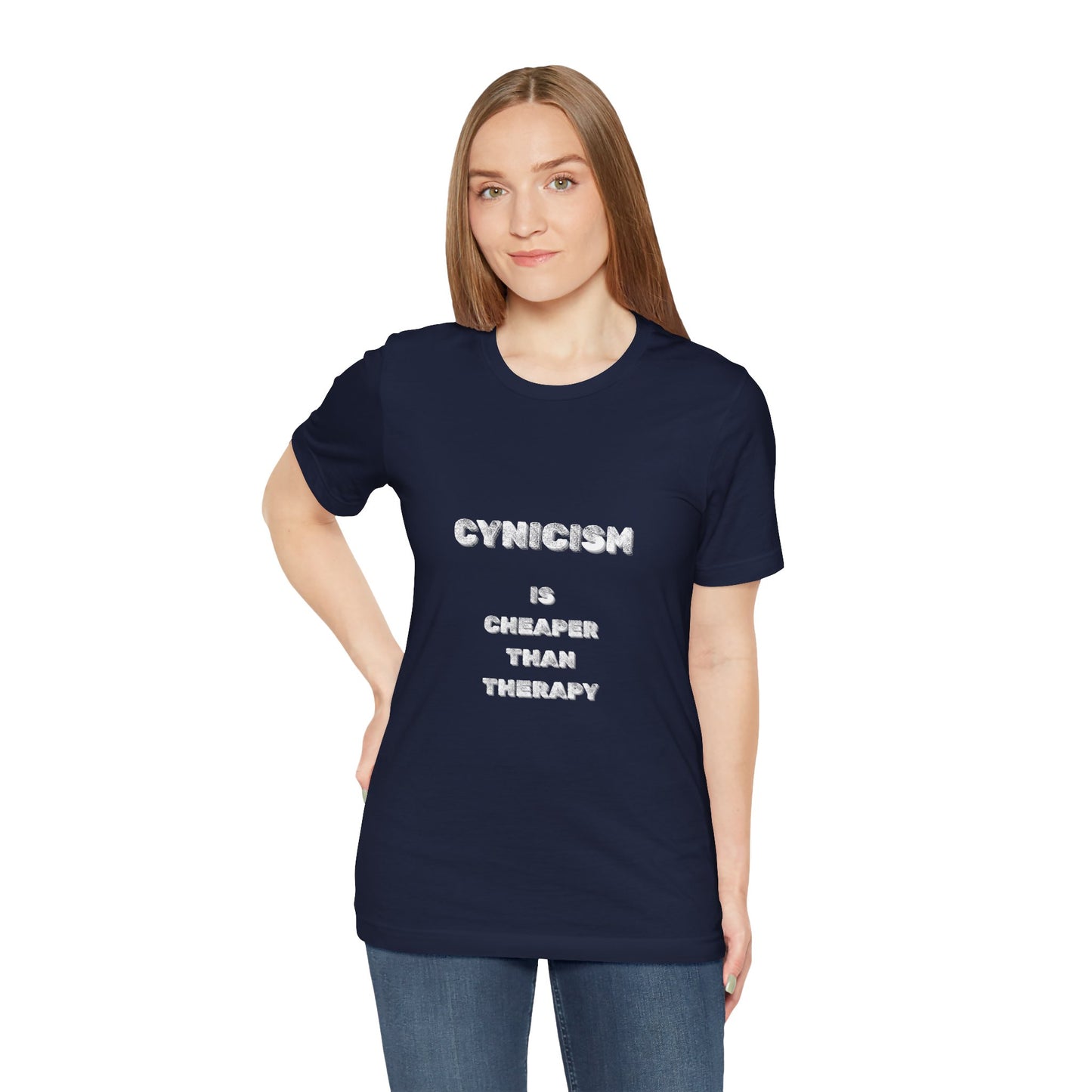 Cynicism is Cheaper Than Therapy T-Shirt - Burnt Out Dumpster Edition