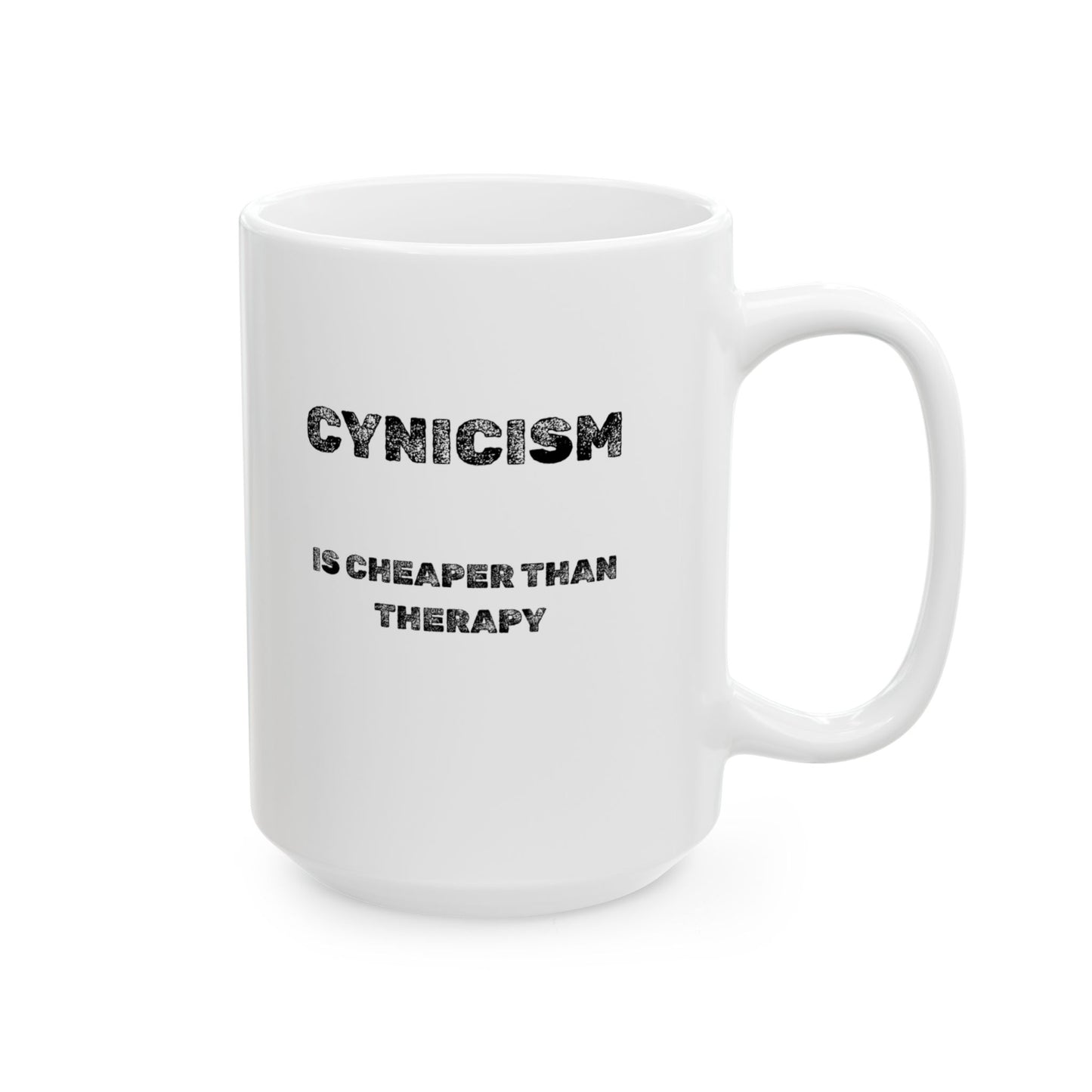 Cynicism Ceramic Mug - Burnt Out Dumpster Edition