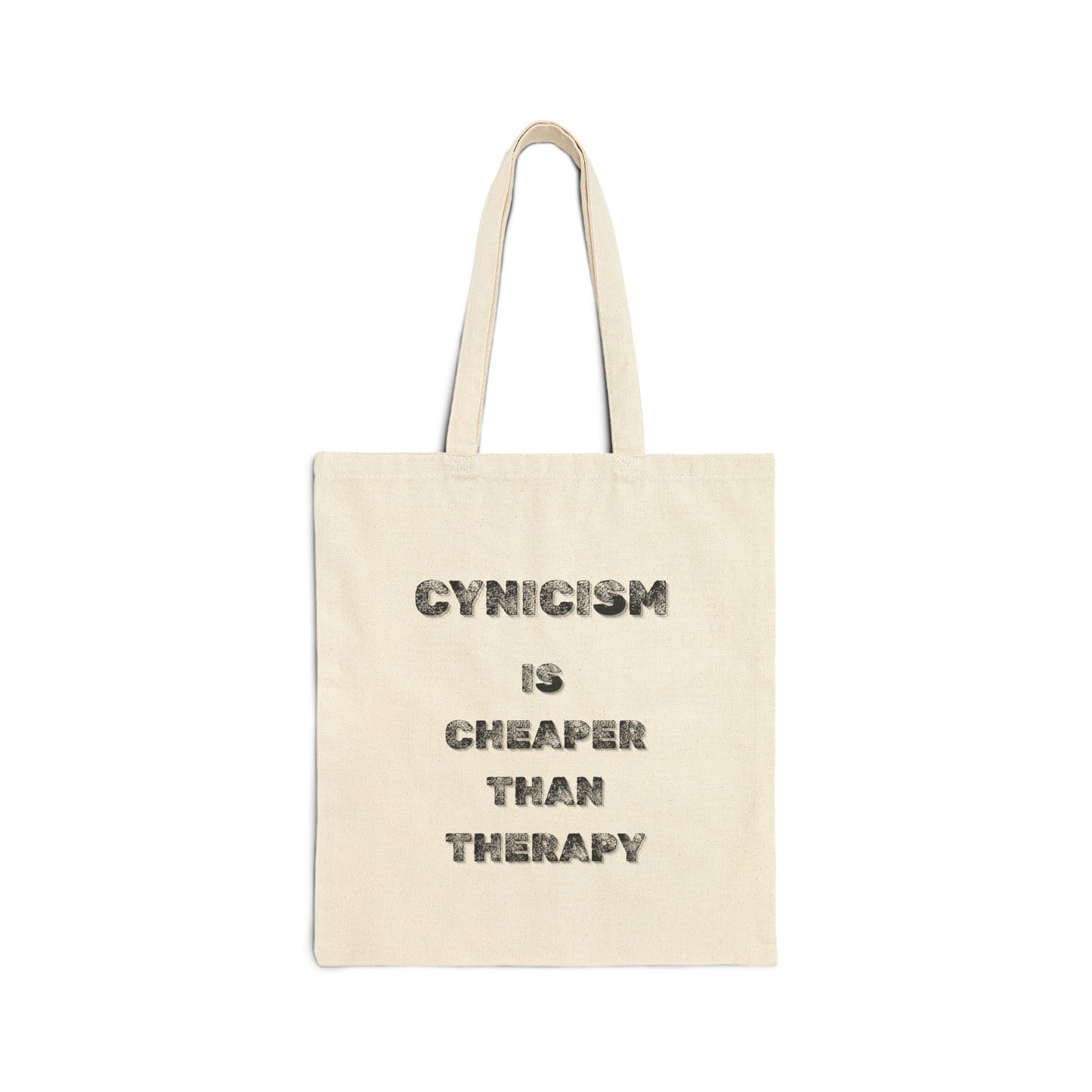 Cynicism Therapy Canvas Tote Bag - Burnt Out Dumpster