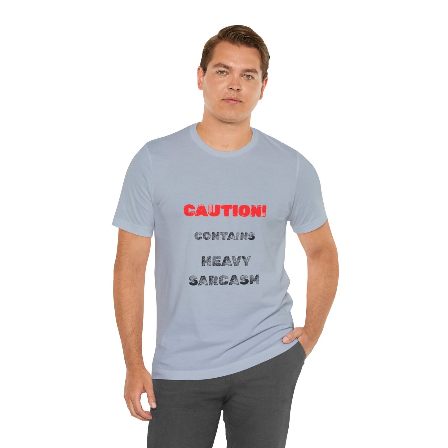 Heavy Sarcasm Warning T-Shirt - Burnt Out Dumpster Edition