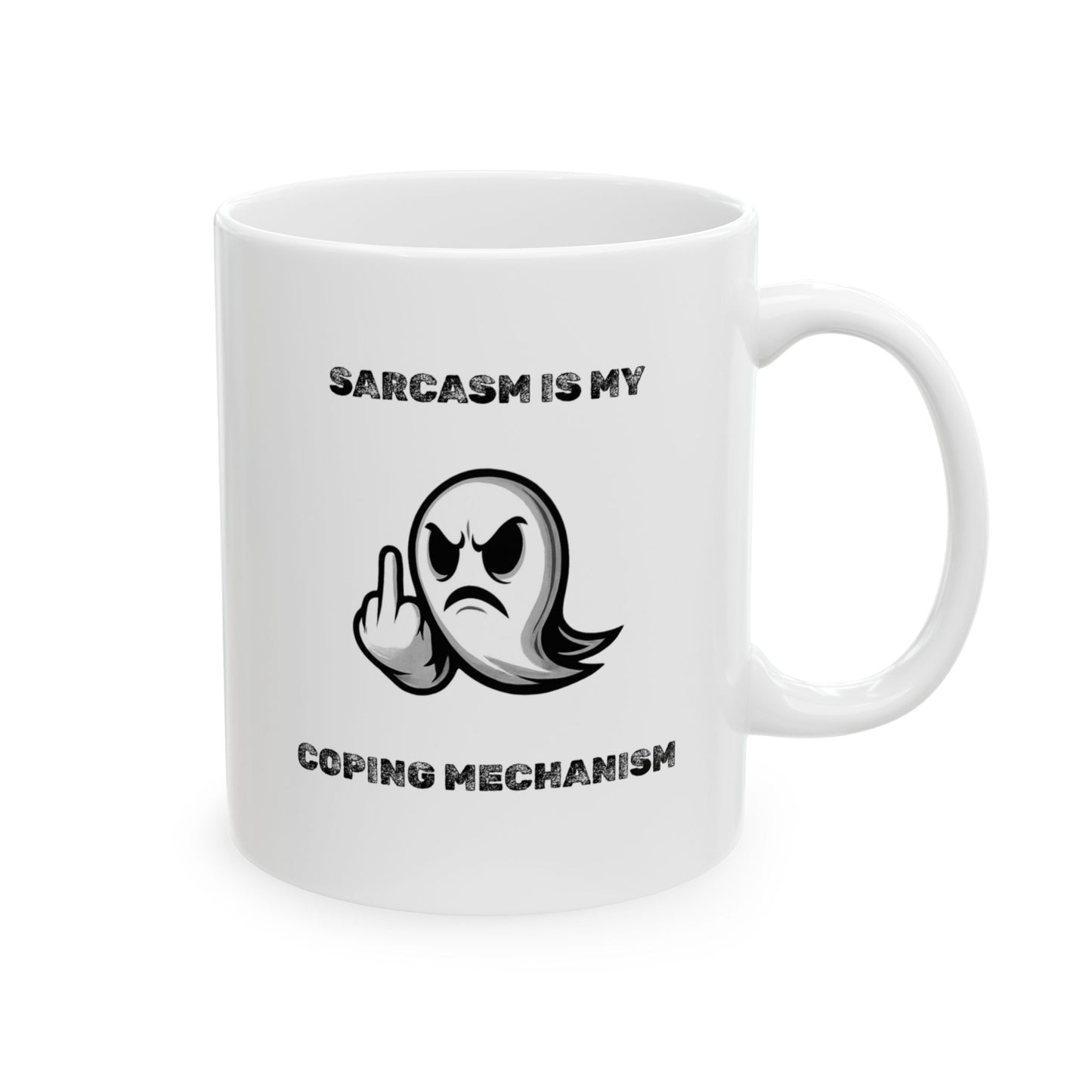 Coping Mechanism Ceramic Mug - Burnt Out Dumpster Edition