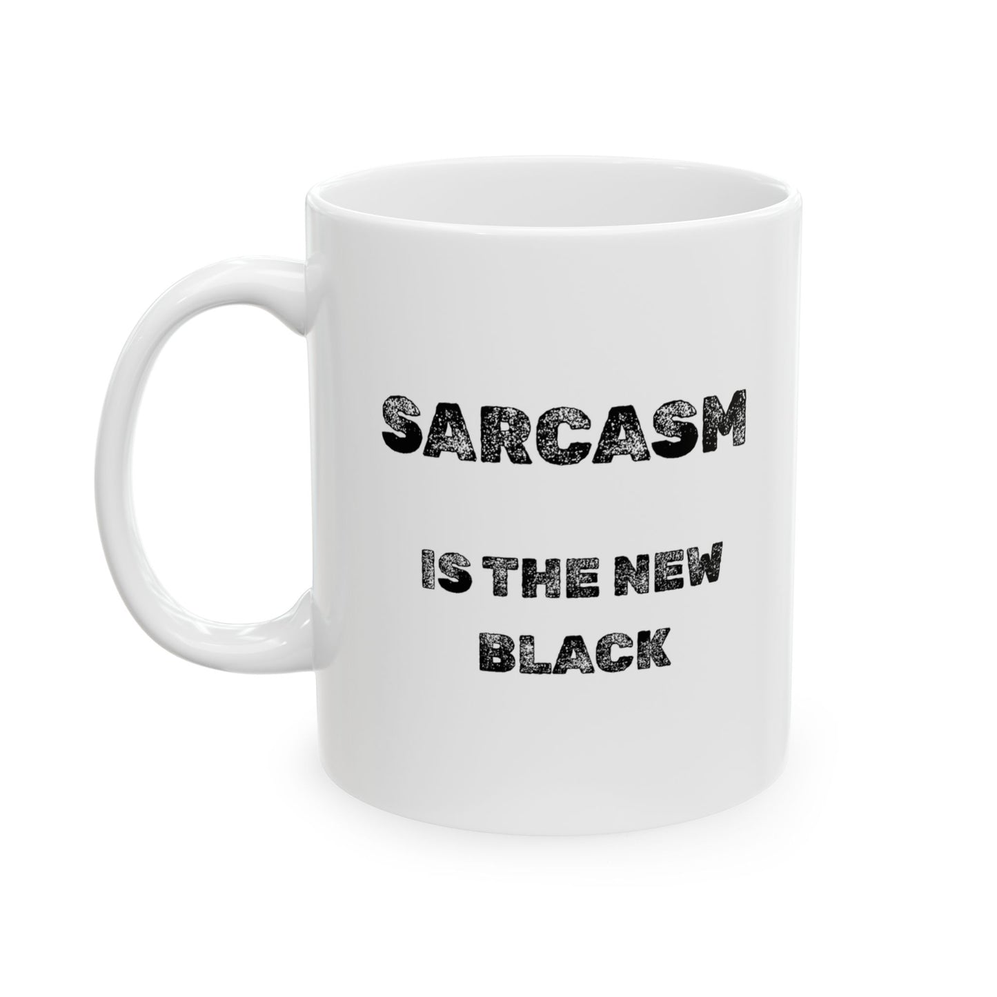 The New Black Ceramic Mug - Burnt Out Dumpster Edition