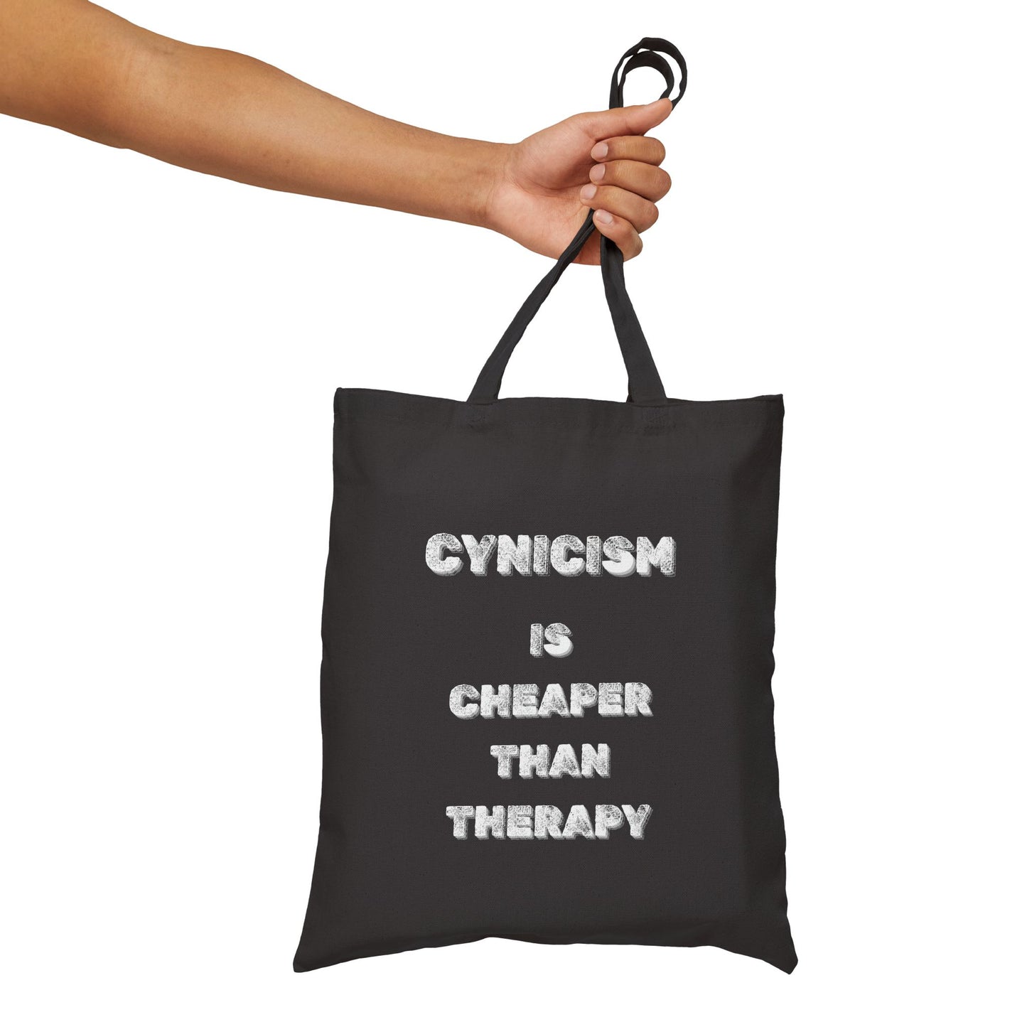 Cynicism Therapy Canvas Tote Bag - Burnt Out Dumpster
