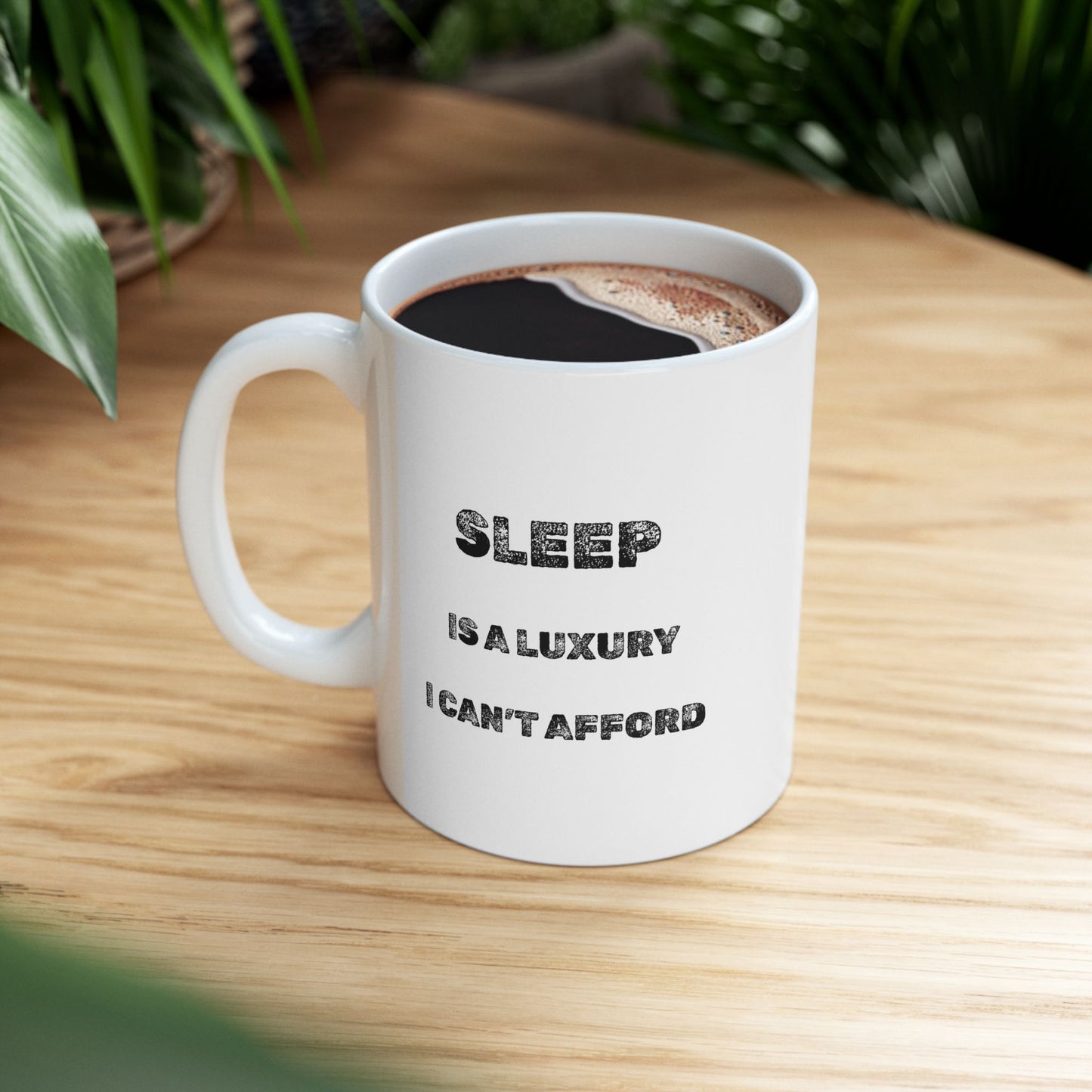 Luxury Sleep Ceramic Mug - Burnt Out Dumpster Edition